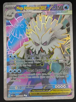 Mega Abomasnow ex 157/132 Near Mint Mega Evolution Ultra Rare Pokemon - Image 1
