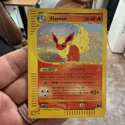 2003 Pokemon Skyridge Flareon Holo Foil H7/H32 WOTC E-Reader Series - Image 1