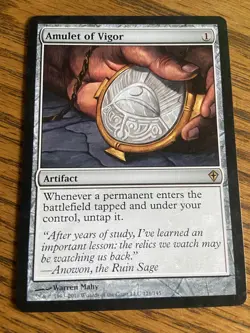 MTG Amulet Of Vigor - Worldwake #121 - Image 1
