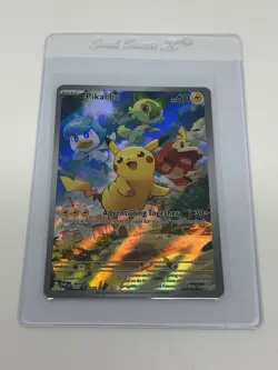 Pikachu 027 Sv: Scarlet & Violet Promo Cards Holo Full Art Adventuring Together - Image 3
