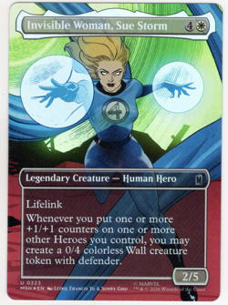 Invisible Woman, Sue Storm (Borderless) 0323 FOIL Marvel Super Heroes (MSH) - Image 1