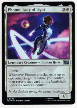 Photon, Lady of Light FOIL 0606 Marvel Super Heroes (MSC) MTG NM/M - Image 1