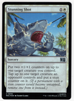 Stunning Shot FOIL 0610 Marvel Super Heroes (MSC) MTG NM/M - Image 1