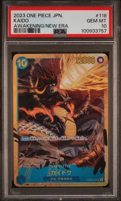 PSA 10 One Piece TCG 2023 OP05-118 Kaido SEC Awakening of the New Era Japanese - Image 1