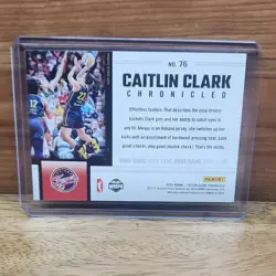 2025 Panini Caitlin Clark Chronicled Red Holo #76 Indiana Fever WNBA - Image 2