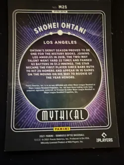 2021 Panini Donruss Optic - Mythical Shohei Ohtani #M25 Holo Prizm - Image 2