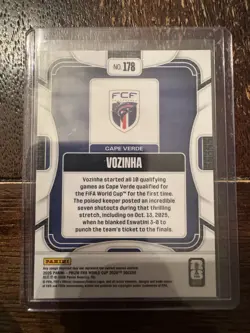 Vozinha Panini Prizm 2026 FIFA World Cup Cape Verde Rookie Card #178 RC - Image 2