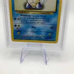 1999 POKEMON BASE SET UNLIMITED #42 WARTORTLE PSA 8 - Image 3