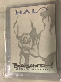 Halo XBOX Trading Card 2007 Topps James Bukauskas Sketch Artist 1/1 Flood - Image 1