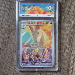 Rapidash 189/182 2025 Destined Rivals Illustration Rare Foil ACE 10 - Image 1