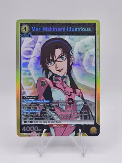 Union Arena Mari Makinami Illustrious EVA-1 Yellow SR Foil UE15BT/EVA-1-018 - Image 1
