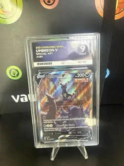 Pokemon TCG Evolving Skies Umbreon v Holo Ultra Rare Card 189/203 Ace 9 - Image 1