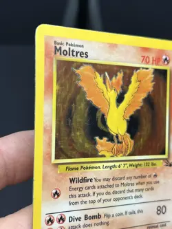 Moltres Pokemon Card Holo WOTC 12/62 Fossil Set Rare Vintage 1999 Original HP - Image 3