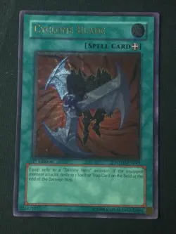 Yu-Gi-Oh TCG Power of the Duelist #POTD-EN043 Cyclone Blade UTR,1st Ed. - Image 1