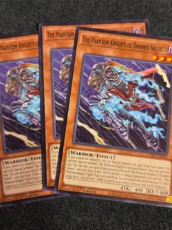 Yugioh! 3x The Phantom Knights of Doomed Soleret CORI-EN019 Common 1st Ed NM - Image 1