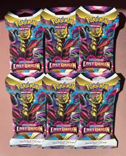 6 x Pokemon TCG Sword & Shield Lost Origin Booster Packs New Sealed - Image 1