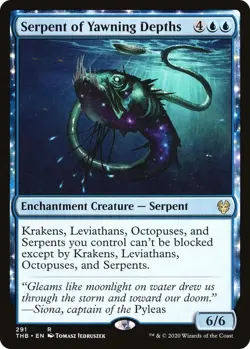 MTG Serpent of Yawning Depths Theros Beyond Death NM 291 - Image 1