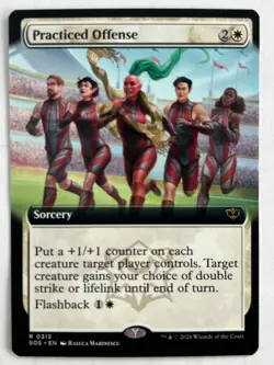 Practiced Offense Extend Art 313 Secrets of Strixhaven NM MTG Fast Ship - Image 1