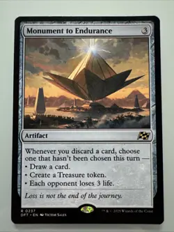 MTG Aetherdrift Monument to Endurance Rare Artifact 0237 - Image 1