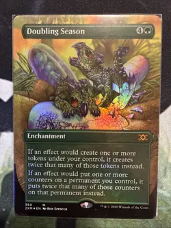 MTG FOIL Doubling Season Borderless - Double Masters #350 - Image 1
