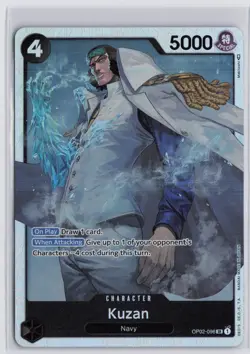 One Piece TCG Kuzan OP02-096 Paramount War Super Rare SR ENGLISH - Image 1