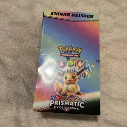 Pokemon TCG Prismatic Evolutions Booster Bundle x10 Display Case, slight tear - Image 1