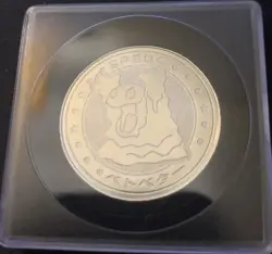 Pokemon Battle Metal Coin Meiji Grimer SILVER Japanese (US seller) - Image 1