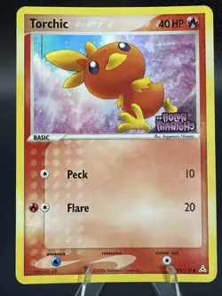 Torchic 83/110 Holon Phantoms Stamped Holo Pokemon Card - Image 1