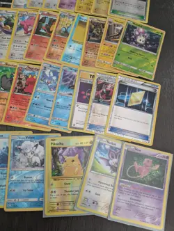 Pokemon TCG Sun & Moon / XY Card Mixed Lot Holo/Reverse Holo Pikachu Mew - LP/MP - Image 5