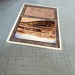 MTG Strip Mine- DAMAGED -4th Edition Magic the Gathering Card - Image 3