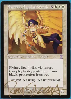 Akroma, Angel of Wrath Time Spiral Timeshifted PLD SIGNED CARD (521421) ABUGames - Image 1