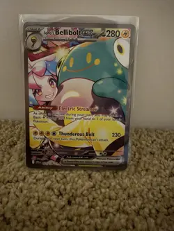 Pokemon TCG Iono's Bellibolt EX Journey Together Ultra Rare Holo Card 183/159 - Image 1