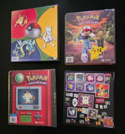 Pokemon 4 Vintage Binder Lot 3 Ring No Cards Wotc 1999 Pikachu Ash Mewtwo - Image 2