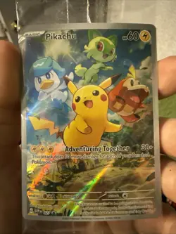 Pokemon Pikachu TCG Full Art Holo Promo Card SVP Black Star #27 Sealed - Image 1