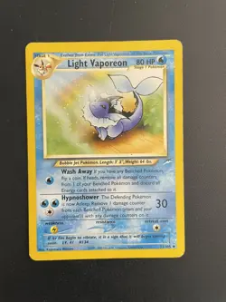 Light Vaporeon | 52/105 | Neo Destiny | Uncommon | Pokemon Card | MP - Image 1