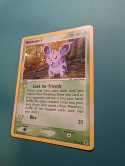 Pokemon Card 2004 EX Firered Leafgreen Common Holo Nidoran F 70/112 NM/VLP - Image 2