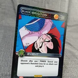 DBZ Dragon Ball Z TCG Card Panini Premiere R125 Black Reflection Foil - Image 2