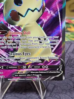 Pokemon TCG Mimikyu V (Full Art) 148/163 Battle Styles Ultra Rare Holo Card NM - Image 3