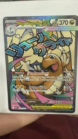 Pokemon Card Mega Dragonite EX Mega Attack Rare 271/217 English - Image 1