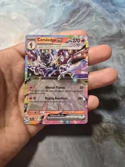 Pokemon TCG Ceruledge EX 036/191 Surging Sparks Double Rare Tera Card - Image 1