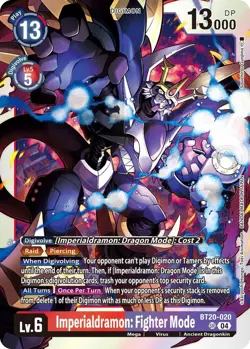 Digimon Card Game Imperialdramon: Fighter Mode 2.5 BT20-020 - Image 1