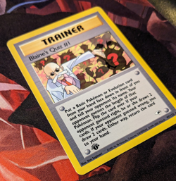 Pokemon Card - Blaine's Quiz #1 Gym Heroes 97/132 Rare 1st Edition LP - Image 2