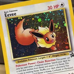 Pokemon Eevee Black Star Promo Holo 11 SWIRL Wotc Vintage Card Ex Gx V - Image 2