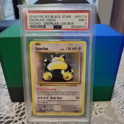2016 Snorlax Holo XY179 XY Black Star Promo Pokemon PSA 9 - Image 1
