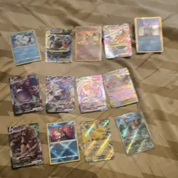 Pokemon TCG old and new cards comes with binder and sleeves - Image 1
