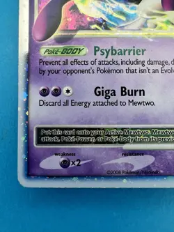 2008 Pokemon Mewtwo LV. X DP28 Promo Card - Image 4