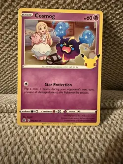 Pokemon TCG Celebrations Holo Card Cosmog 013/025 Rare - Image 1