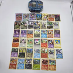 Pokemon Card + Tin Lot of 40 - Image 1
