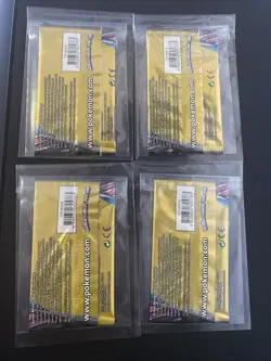 Pokemon Unified Minds - Sun & Moon 3 Card Booster Pack Lot of 4 - Full Art Set - Image 2