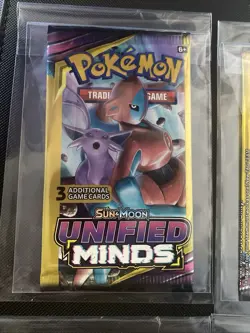 Pokemon Unified Minds - Sun & Moon 3 Card Booster Pack Lot of 4 - Full Art Set - Image 3